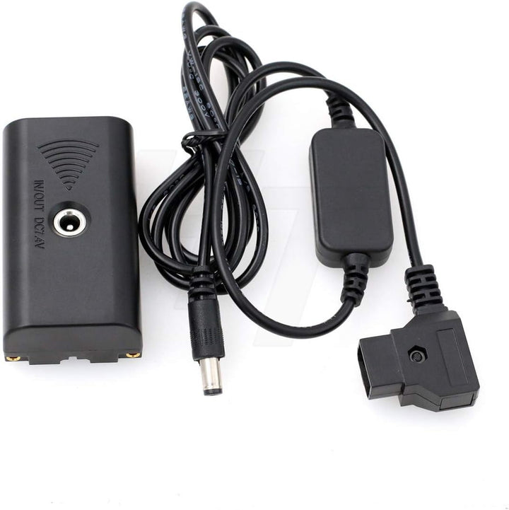 HangTon Kamera-Monitor D-Tap NP-F970 F570 F550 Dummy Akku DC Koppler Netzteil für Atomos Shogun Infe