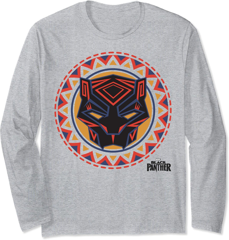 Marvel Black Panther Geometric Logo Langarmshirt