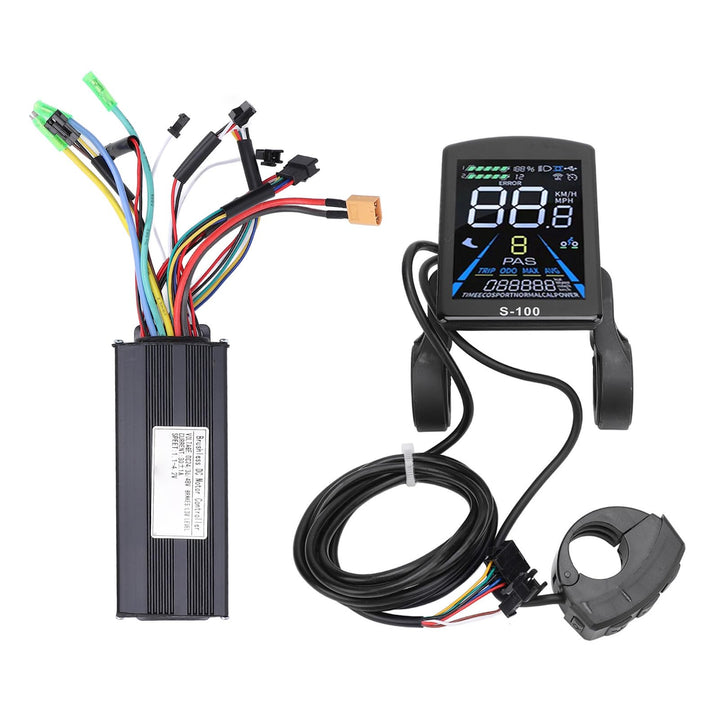 BuyWeek E-Bike Brushless Motor Controller Kit, 36V 48V 750W 1000W 30A 3 Modus Sinuswelle Controller