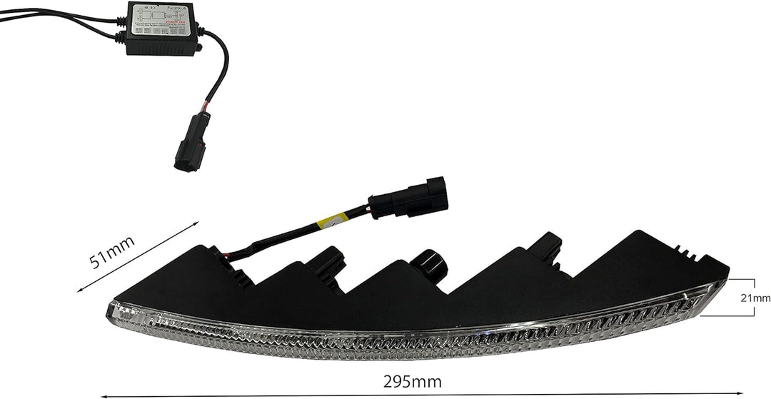 BLUETECH CREE LED Slim Tagfahrleuchten R87 & E-Prüfzeichen 10SMD Tagfahrlicht TFL kompatibel mit Por