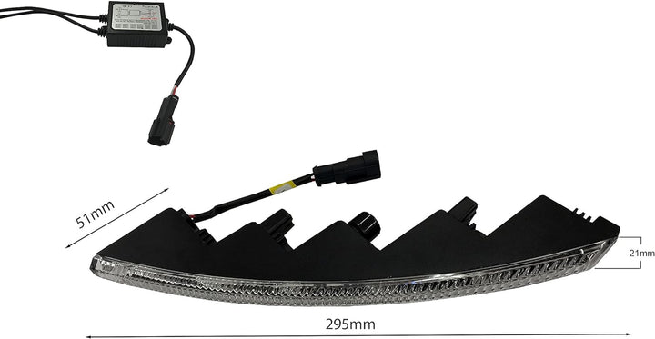 BLUETECH CREE LED Slim Tagfahrleuchten R87 & E-Prüfzeichen 10SMD Tagfahrlicht TFL kompatibel mit Por