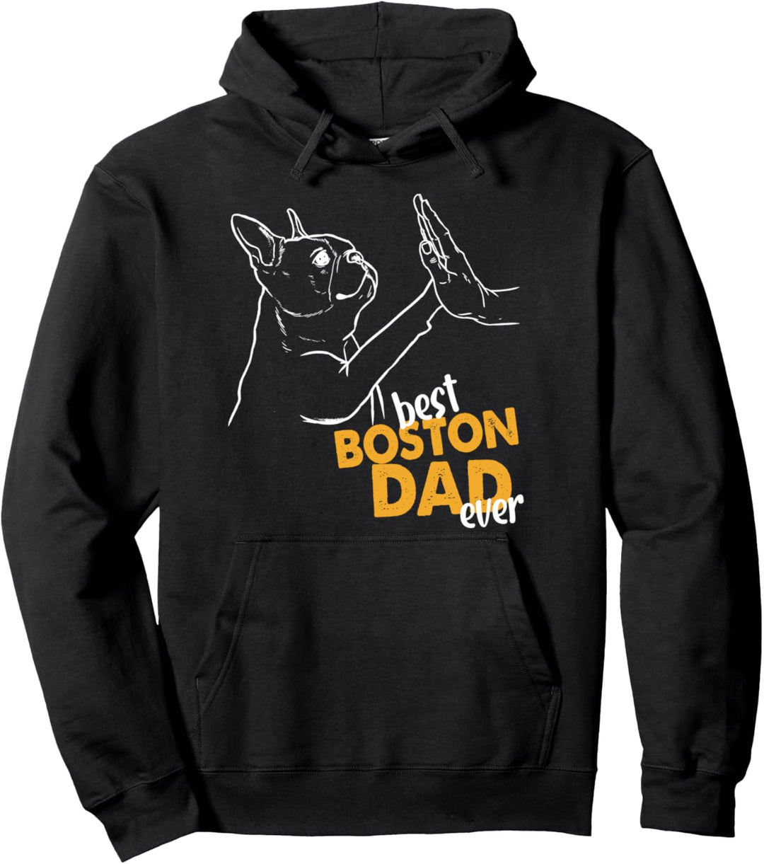 Bester Boston Papa aller Zeiten Hundeterrier Vater Boston Terrier Papa Pullover Hoodie