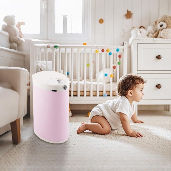 Windeleimer Geruchsdicht, Baby Windeleimer mit Deckel,Fasst bis zu 50 Windeln, Baby Mülleimer Geruch