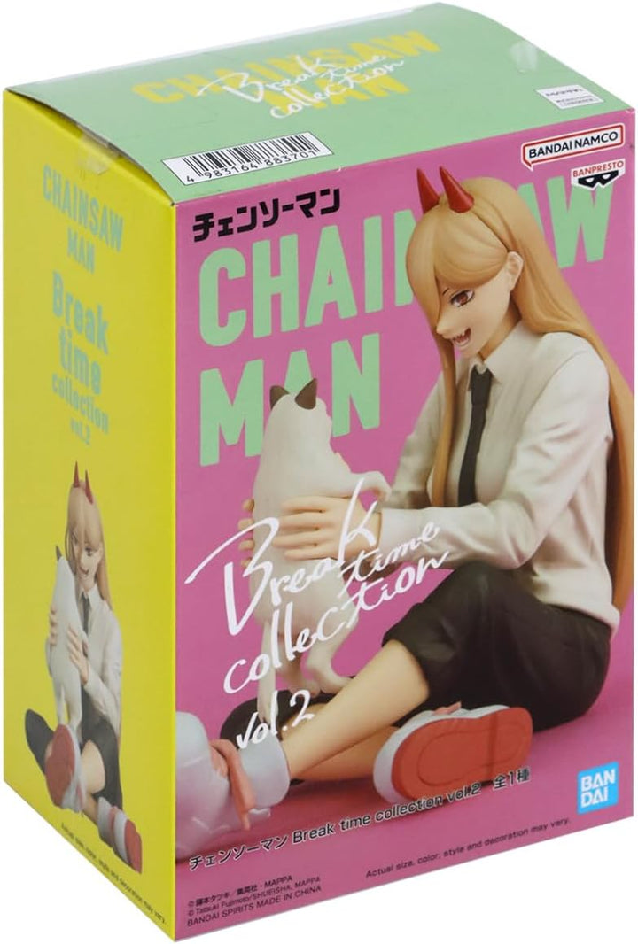 Banpresto Kettensägenmann – Power & Nyako – Figur Break Time 9 cm