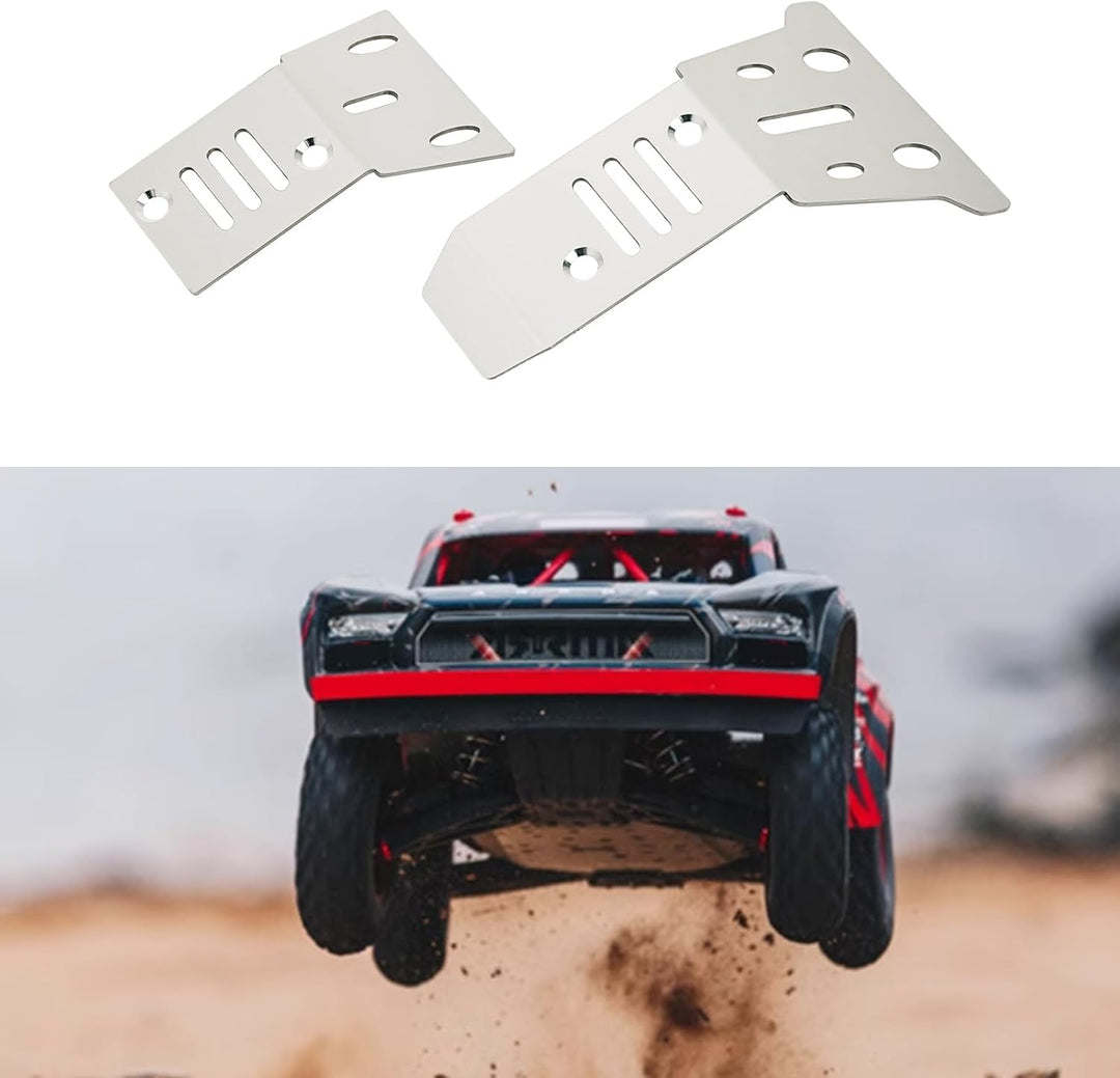 ECSiNG 1 Satz Upgrade-Teile für die Chassis-Panzerungsplatte von RC-Autos Vordere Und Hintere Schutz