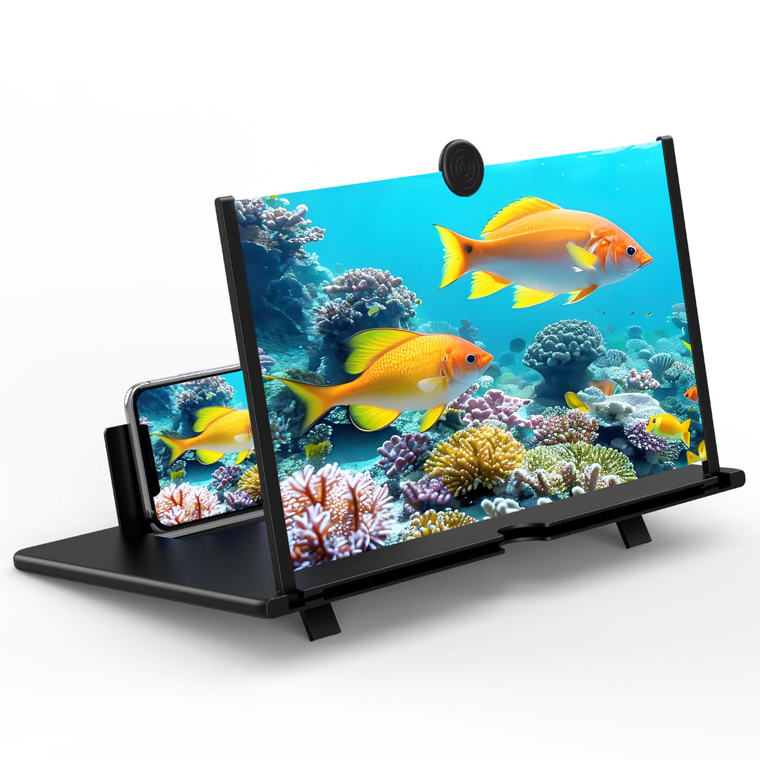 30,5 cm (12 Zoll) Bildschirmlupe für Handy, Fanlory 3D HD Vergrösserung Projektor-Bildschirmvergröss
