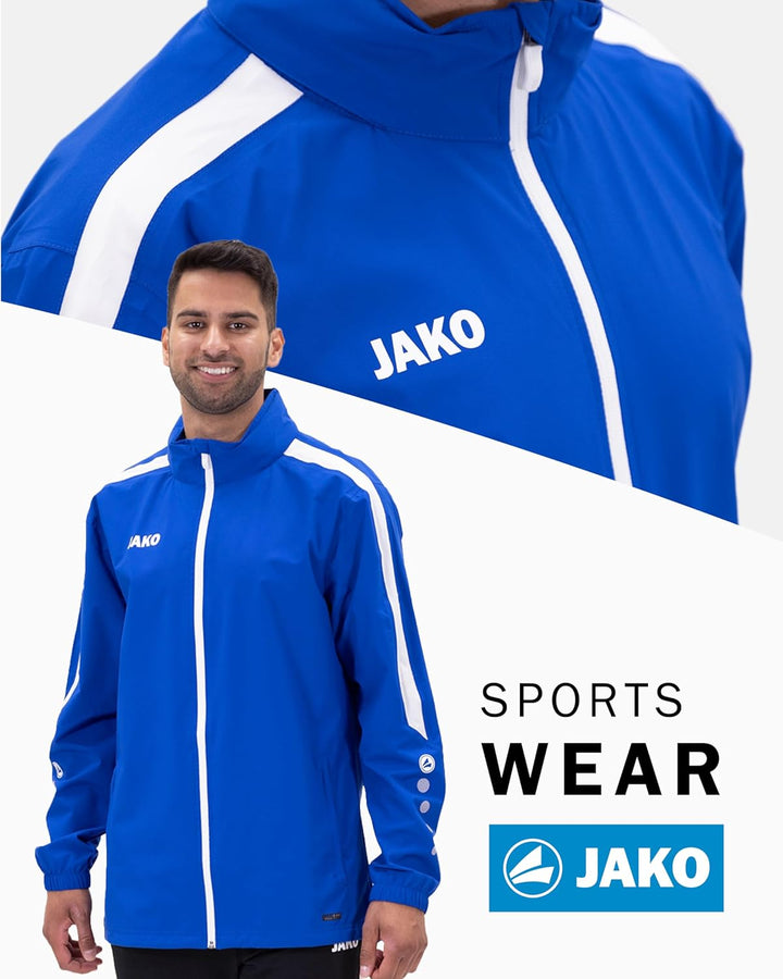 JAKO Power Allwetterjacke Herren S Blau, S Blau