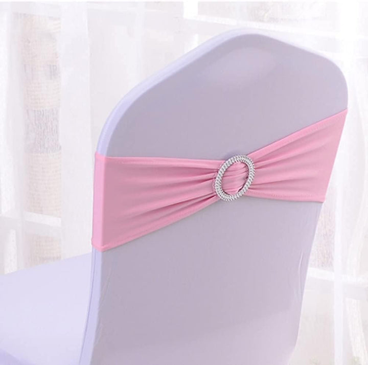 CNFQ Stuhlschleifen, elastisch, 50 Stück Rosa 50, Rosa 50