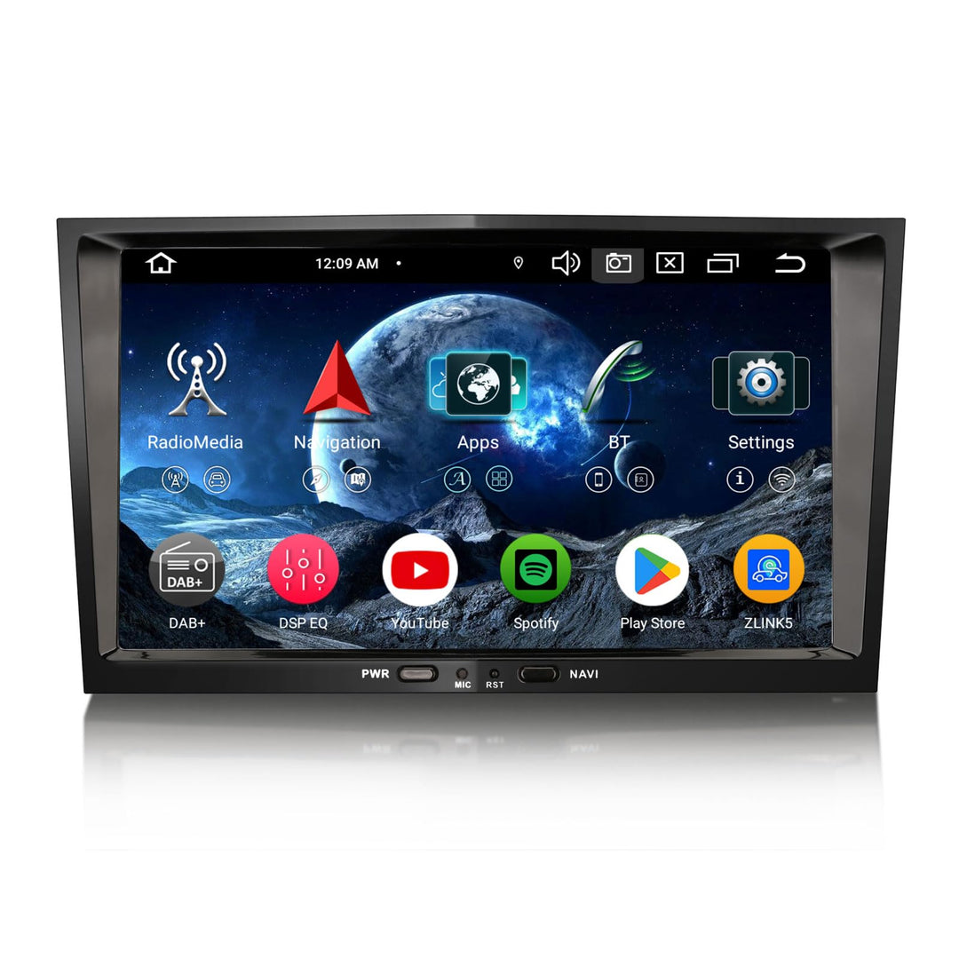 Erisin 8-Kern 4GB+64GB 8 Zoll Android 14 Autoradio Bluetooth GPS Navi für Opel Astra H Corsa D/C Vec