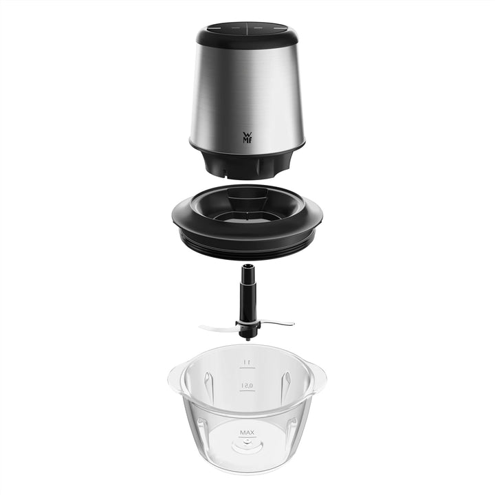 WMF Kult X Edition Zerkleinerer elektrisch mit Glasbehälter, 320 W, 2 Geschwindigkeitsstufen, grosse