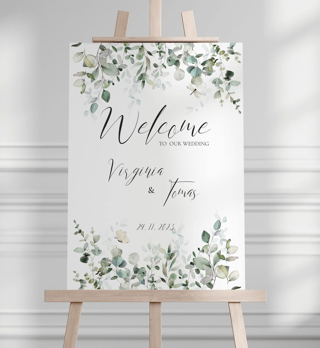 Manschin Laserdesign Willkommensschild Aluverbund personalisiert - Made in Germany - Welcome Willkom