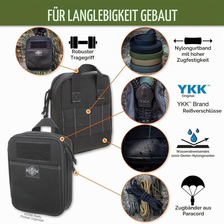 Maxpedition Beefy Pocket Organizer Tasche Einheitsgrösse Schwarz, Einheitsgrösse Schwarz