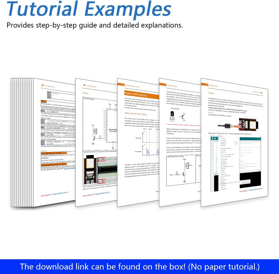 FREENOVE Basic Starter Kit for ESP32-S3-WROOM (Included) (Compatible with Arduino IDE), Onboard Came