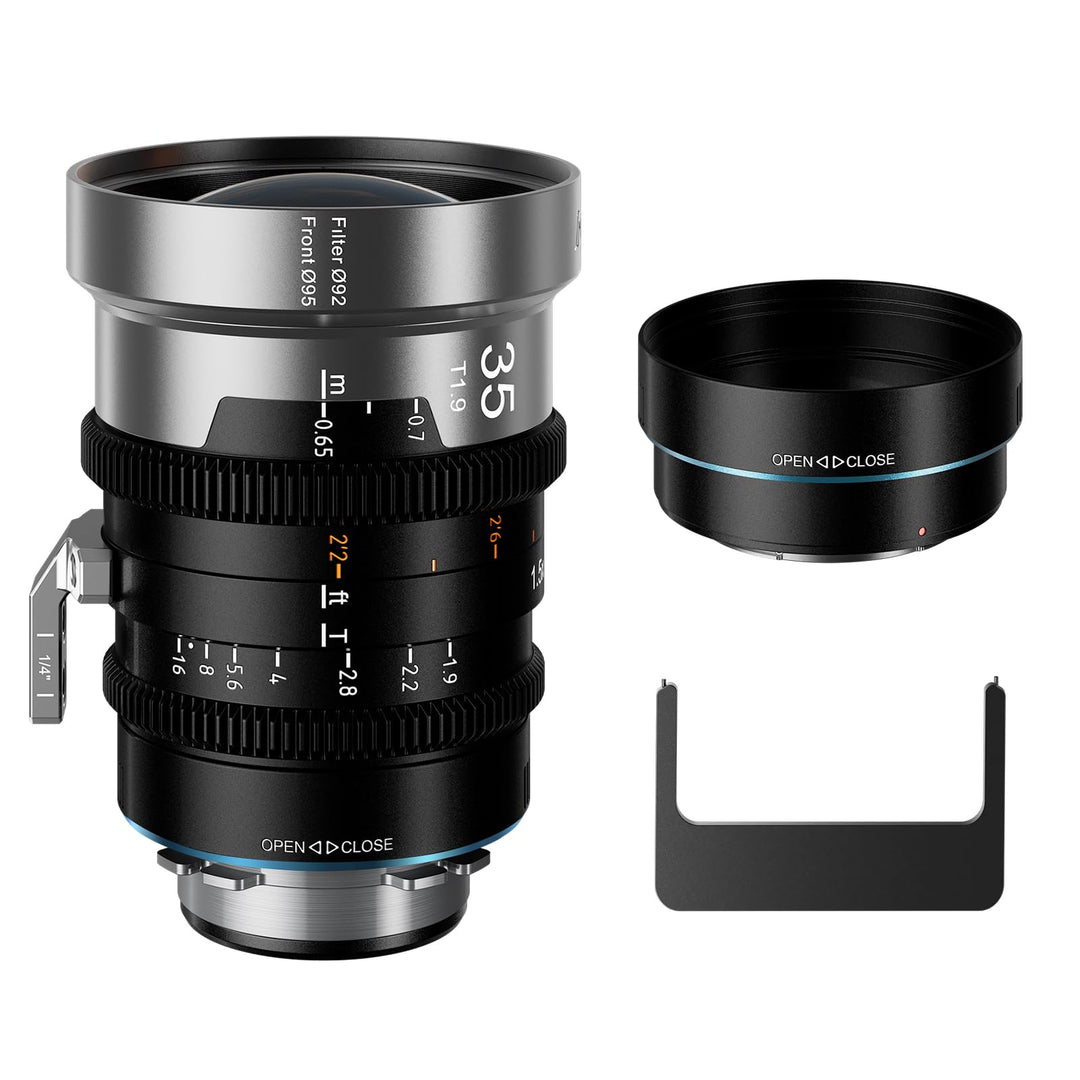 SIRUI IronStar T1.9 1.5X Anamorphotisches Cine-Objektiv: 35mm Kinoobjektiv mit manuellem Fokus und n