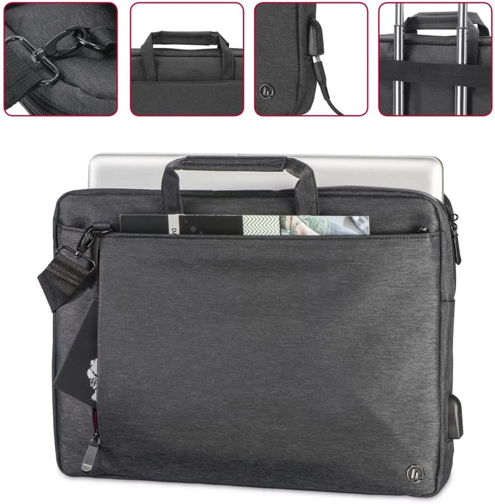 Hama Unisex Manchester Notebook Tasche (1er Pack) 17,3'' / 44 cm Schwarz, 17,3'' / 44 cm Schwarz