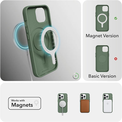 Woodcessories - BioCase, Magnetische Handyhülle für iPhone 15 Plus kompatibel mit MagSafe, Hülle mit