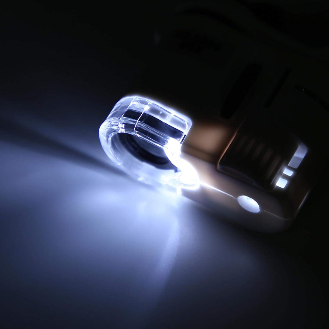 Handy-Mikroskop 60X Digitalmikroskop mit LED UV Licht HD Optische Linse 180° Mini Clip für Smartphon