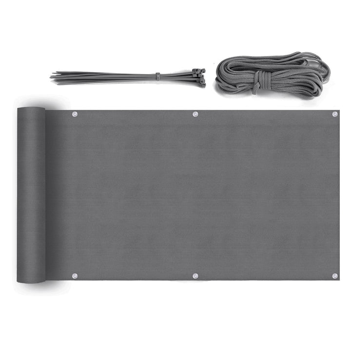Sekey Balkon Sichtschutz Balkonabdeckung HDPE 220 g/m², 120x300cm, Leicht Transparent Wind- und UV-S