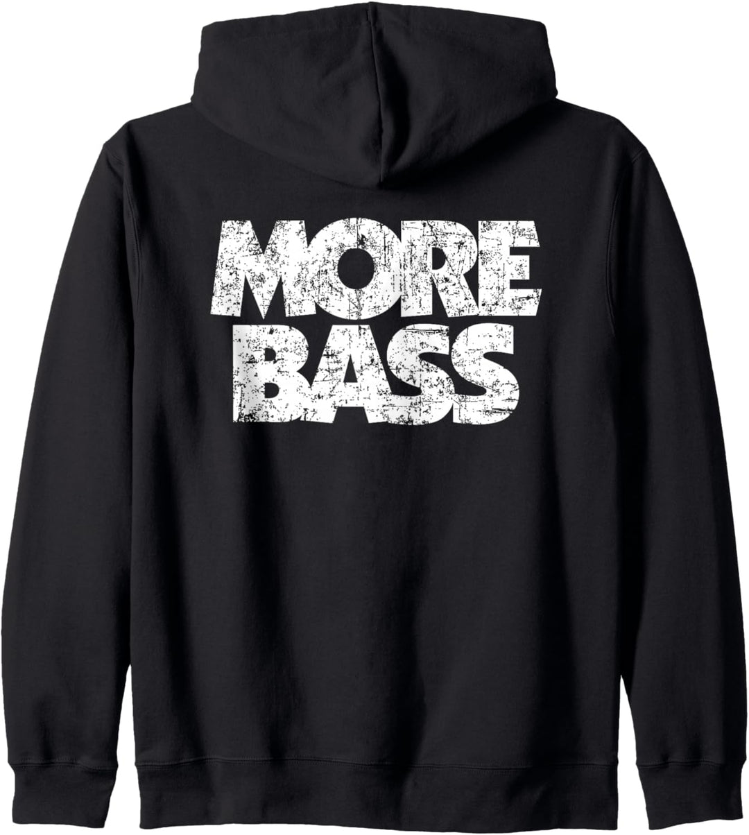 More Bass (Vintage/Weiss) Bassist Bassisten Kapuzenjacke
