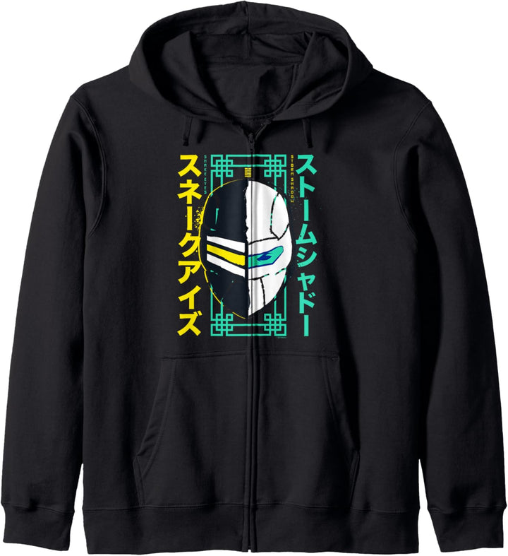 Snake Eyes Storm Shadow Ninja Split Face Kapuzenjacke