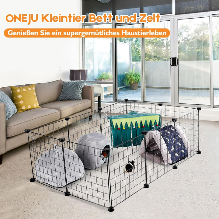 ONEJU Meerschweinchenbett, Meerschweinchenversteck, Kaninchenbett, Kaninchenversteck, Meerschweinche