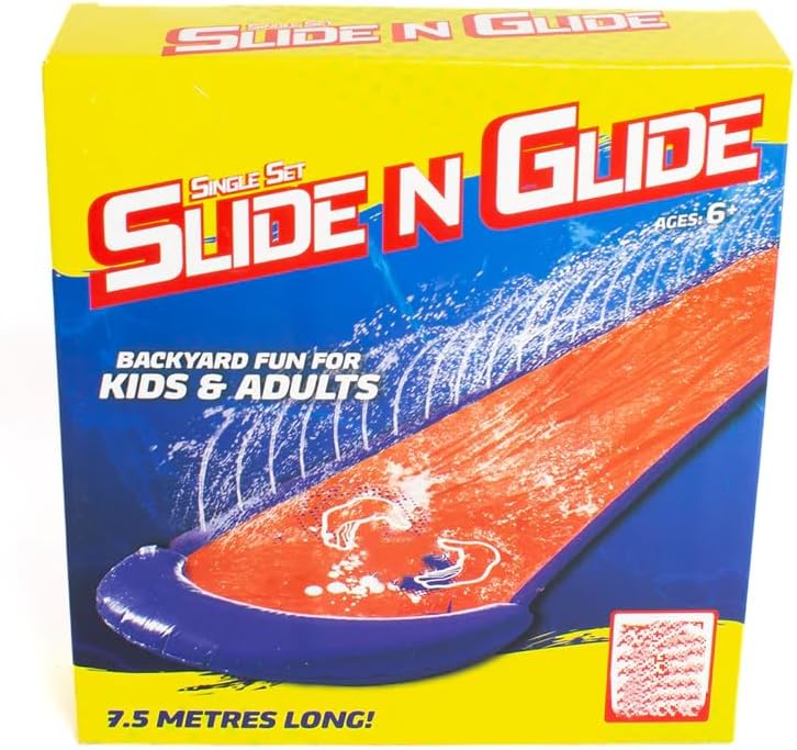 Generisch Wasserrutsche für Familie, Garten Wasserrutsche mit Sprinkler, Robuste Einzelrutsche für d