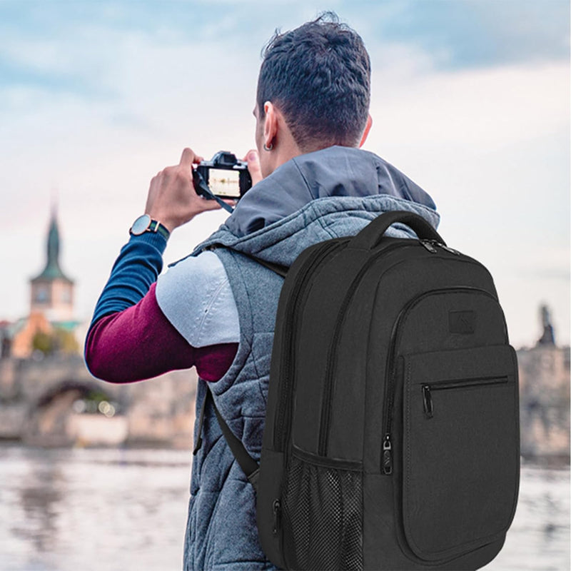 MATEIN Rucksack Herren, Gross Erweiterbarer Laptop Rucksack 15,6 Zoll mit USB Ladeanschluss, Busines