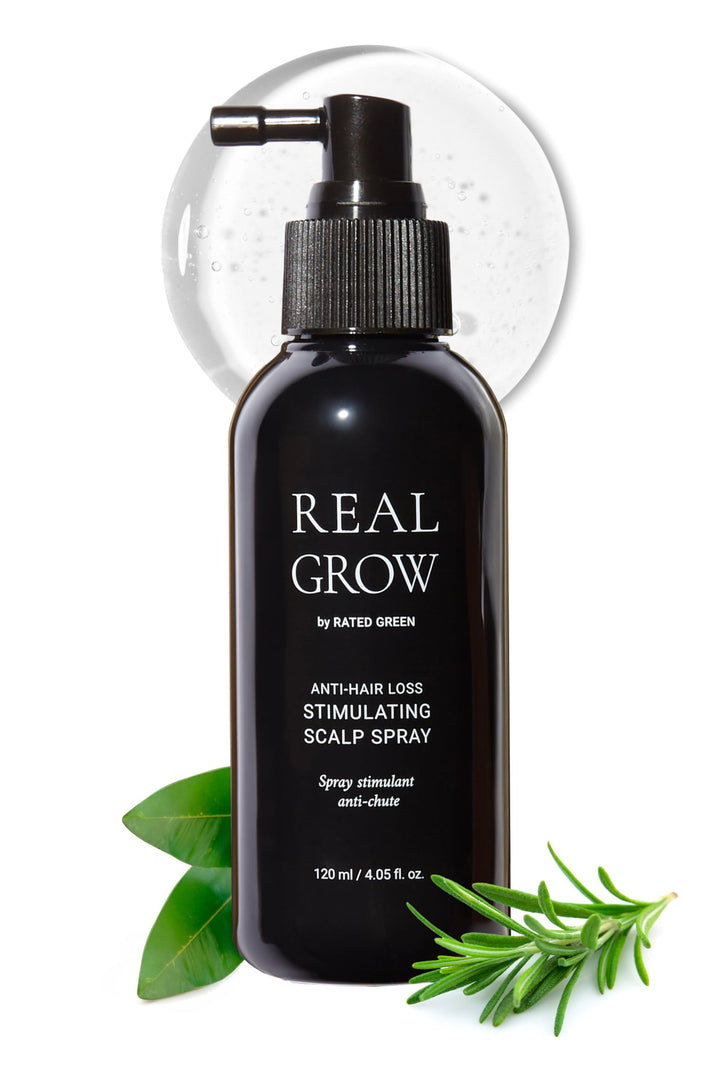 RATED GREEN REAL GROW Anti-Haarausfall-stimulierendes Kopfhautspray für Haarwachstum, koreanische Ha