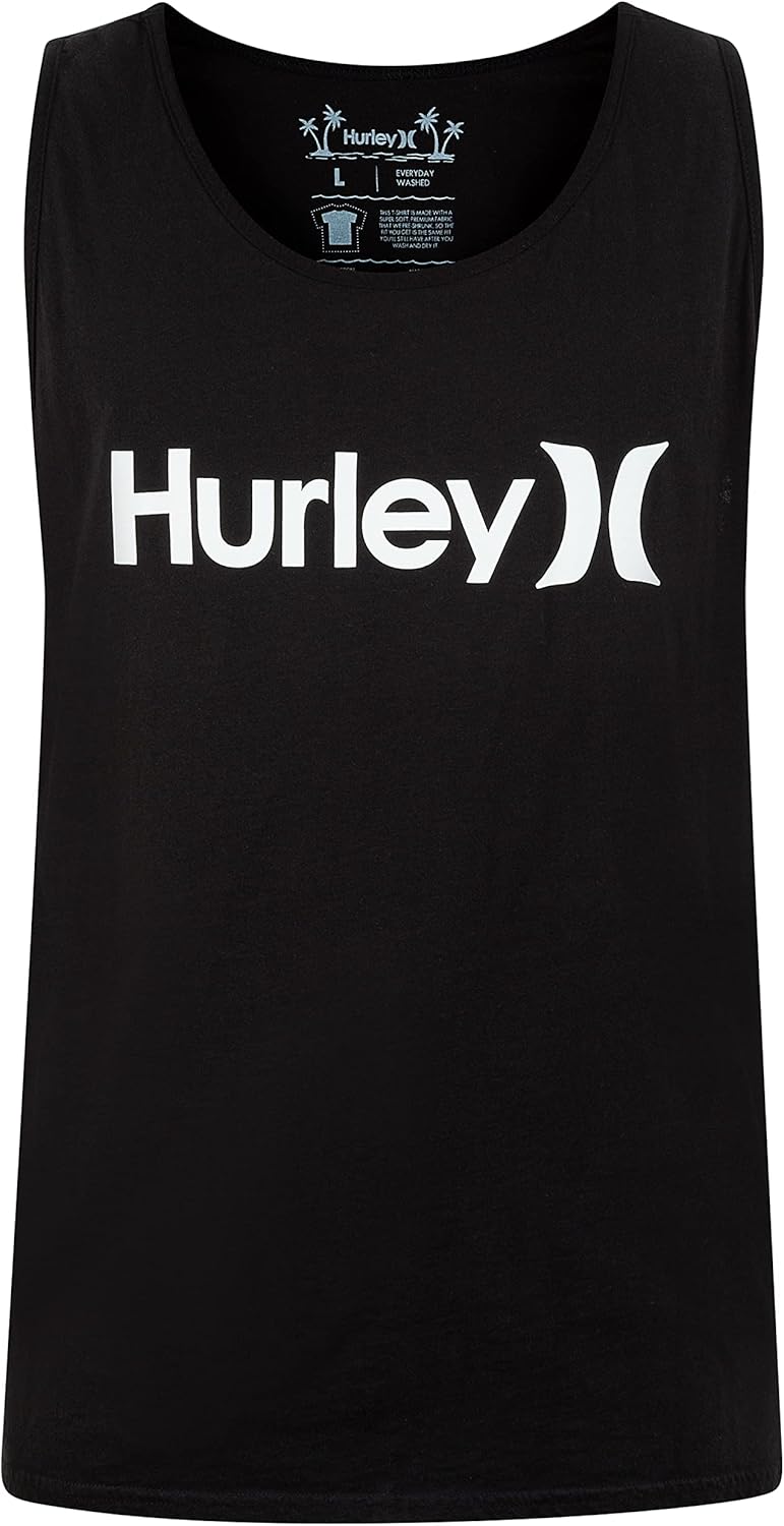 Hurley Herren One and Only Graphic Tank Top T-Shirt S Schwarz, S Schwarz