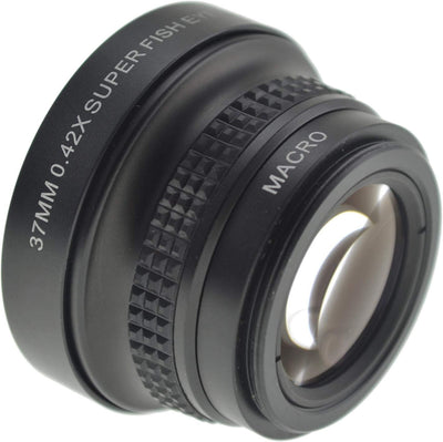 System-S Fischaugen und Makro 37 mm Linse mit Clip für Smartphone