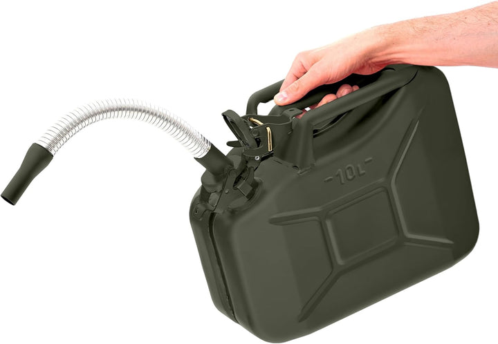 Oxid7® Ausgiesser flexibel für Metall Benzinkanister 5,10 oder 20 Liter | Schwarz, 25mm Ausgiesser s