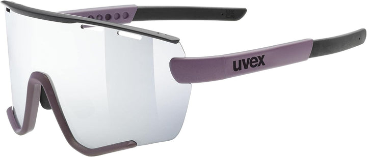 uvex Unisex Sportstyle 236 S Set Sportbrille (1er Pack) Einheitsgrösse plum black mat/silver, Einhei