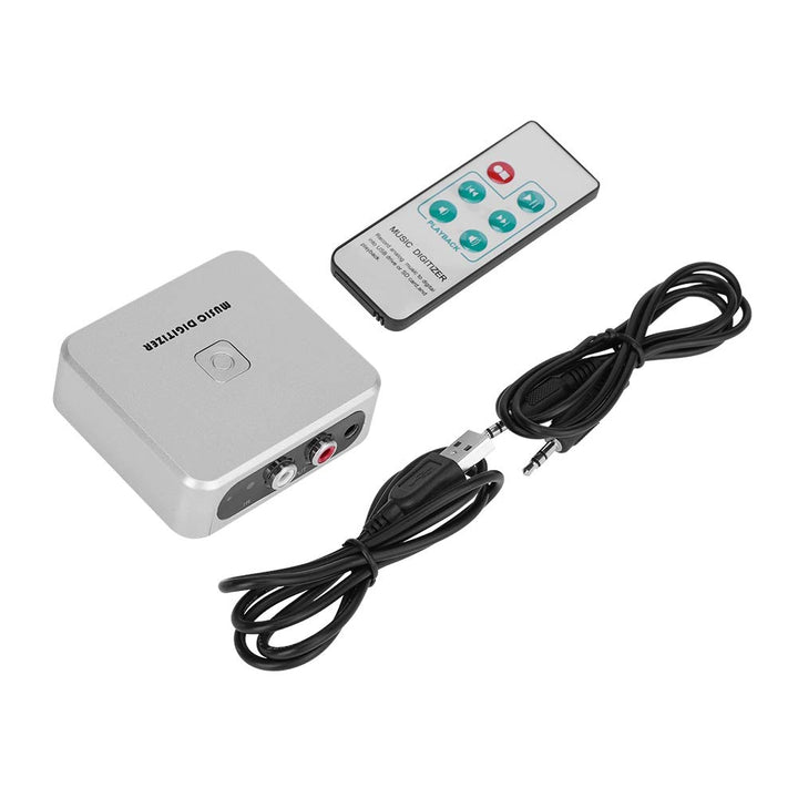 Zerone 3,5mm Audio Capture Box, Linke und Rechte Cinch Kanäle Musik Digitalisierer 128 Kbps U Disk/S