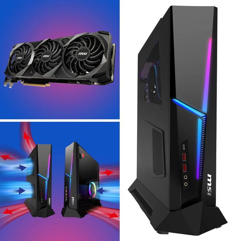 MSI MEG Trident X 12VTF-204IT Desktop Gaming, Intel Core i7-12700K, 32GB RAM, 2000GB SSD, 1000GB HDD