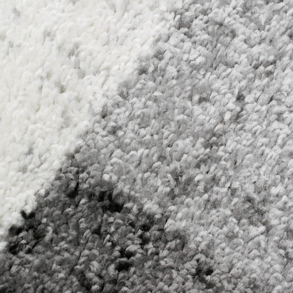 Grosser Teppich für Wohnzimmer | dezente Quadrate | Creme grau, Grösse 240x330 cm 240x330 cm Creme G