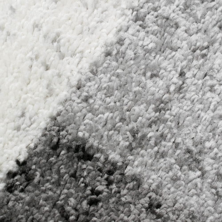 Grosser Teppich für Wohnzimmer | dezente Quadrate | Creme grau, Grösse 240x330 cm 240x330 cm Creme G