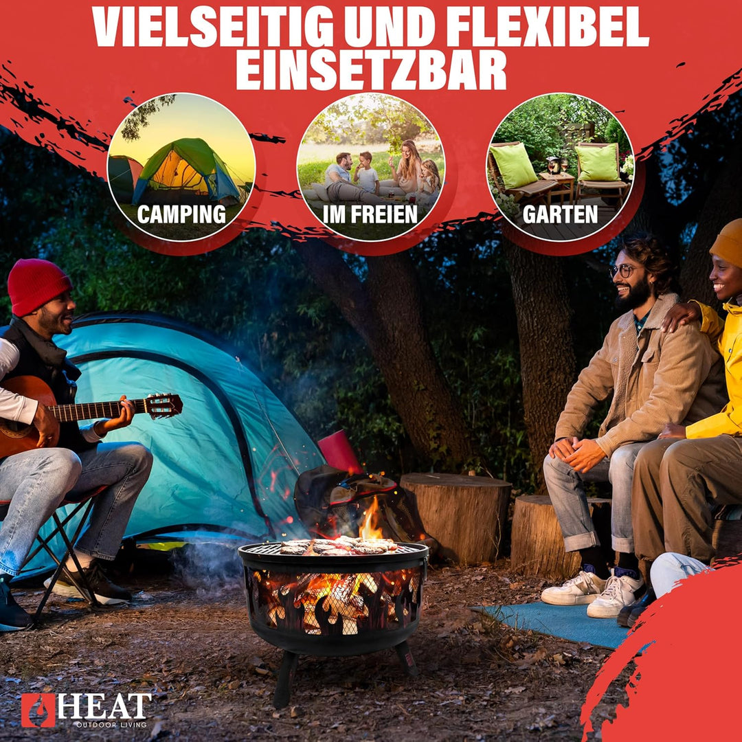 HEAT Outdoor Living Feuerkorb Hornset - Feuerschalen für den Garten - Feuerstelle Outdoor & Feuerton
