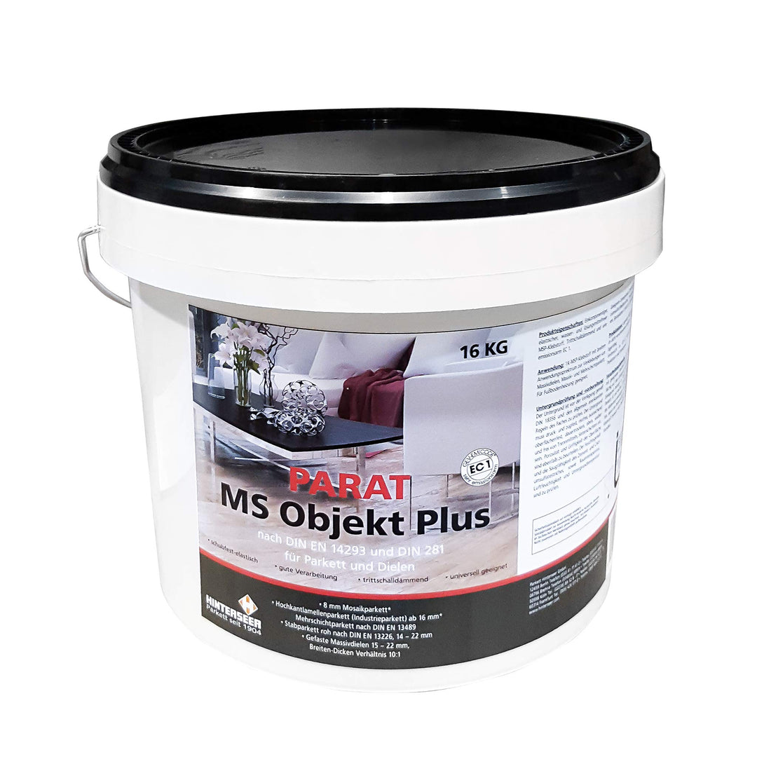 PARAT MS Objekt Plus Parkettkleber 16 kg universell geeignet, schubfest/elastisch trittschalldämmend