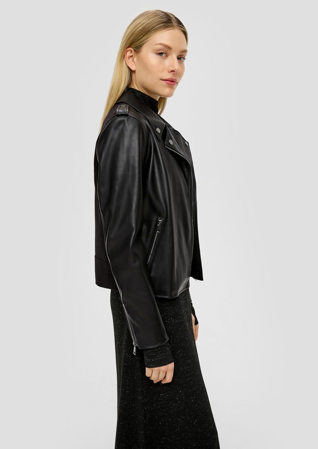s.Oliver Jacke aus Materialmix in Leder-Optik 36 9999, 36 9999