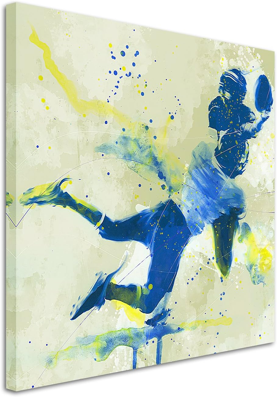 Paul Sinus Art American Football I 60x60cm SPORTBILDER Splash Art Wandbild Aquarell Art