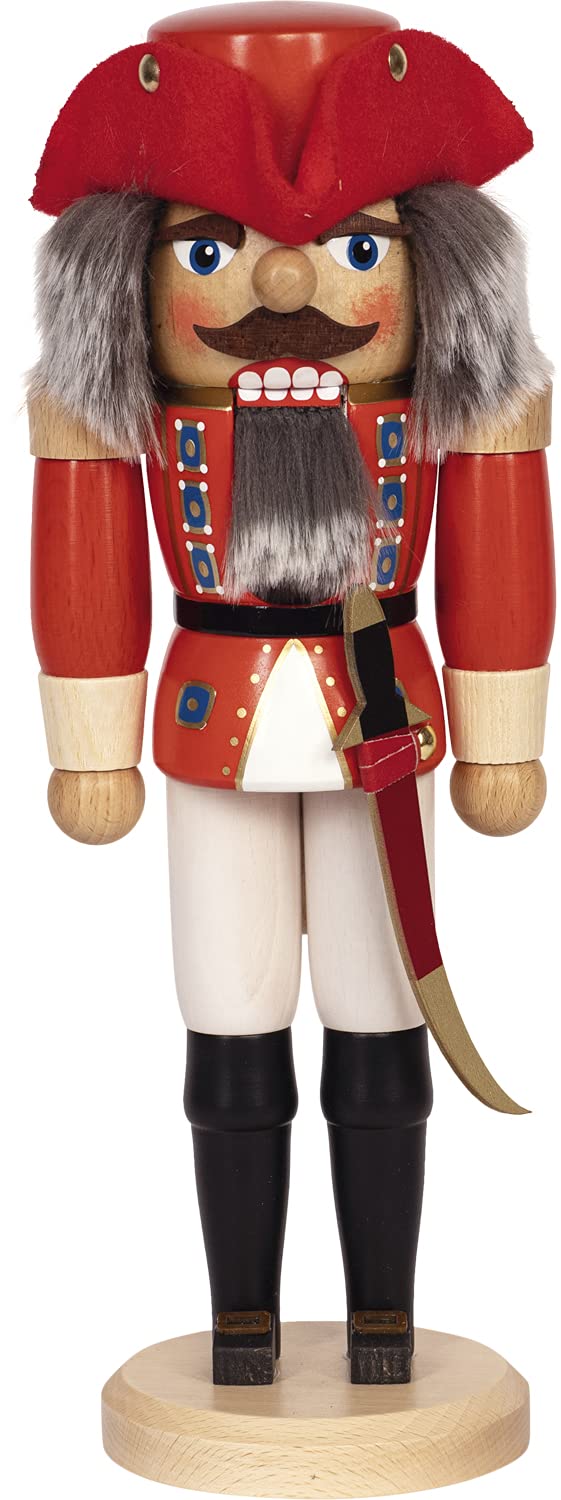 Saico NK21028 Nussknacker, Holz, rot, 36cm