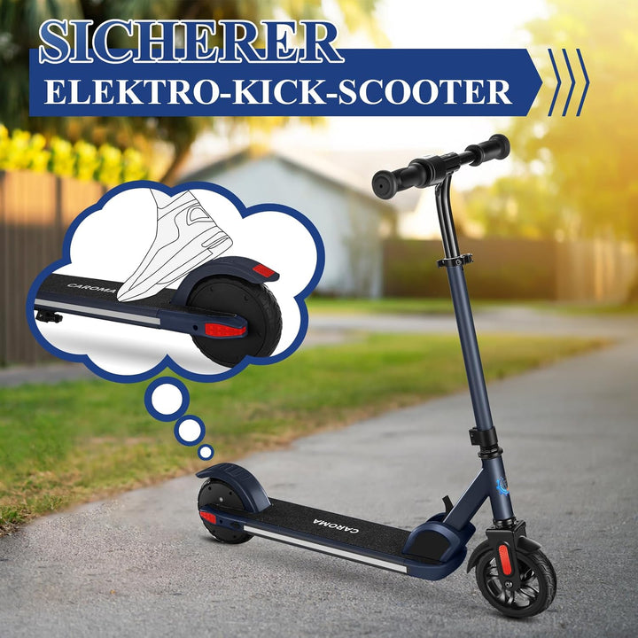 Caroma E Scooter Kinder von 8-12 Jahren, 180W Motor, 16 km/h, 60 min Fahrzeit, Einstellbare Geschwin