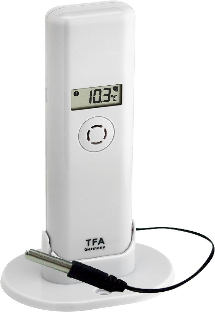 TFA Dostmann WEATHERHUB Observer Web Monitoring System mit Thermo-Hygro-Sender mit Profi-Temperatur-