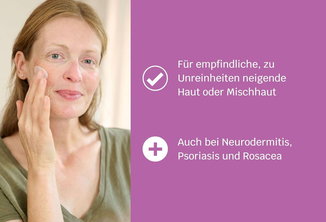 SIRIDERMA Basische Feuchtigkeitscreme | 150 ml | Ohne Duftstoffe | Pflege für empfindliche Mischhaut