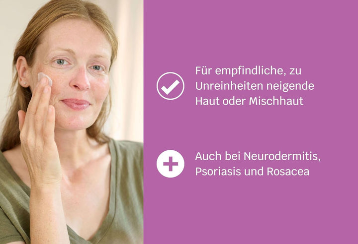 SIRIDERMA Basische Feuchtigkeitscreme | 150 ml | Ohne Duftstoffe | Pflege für empfindliche Mischhaut