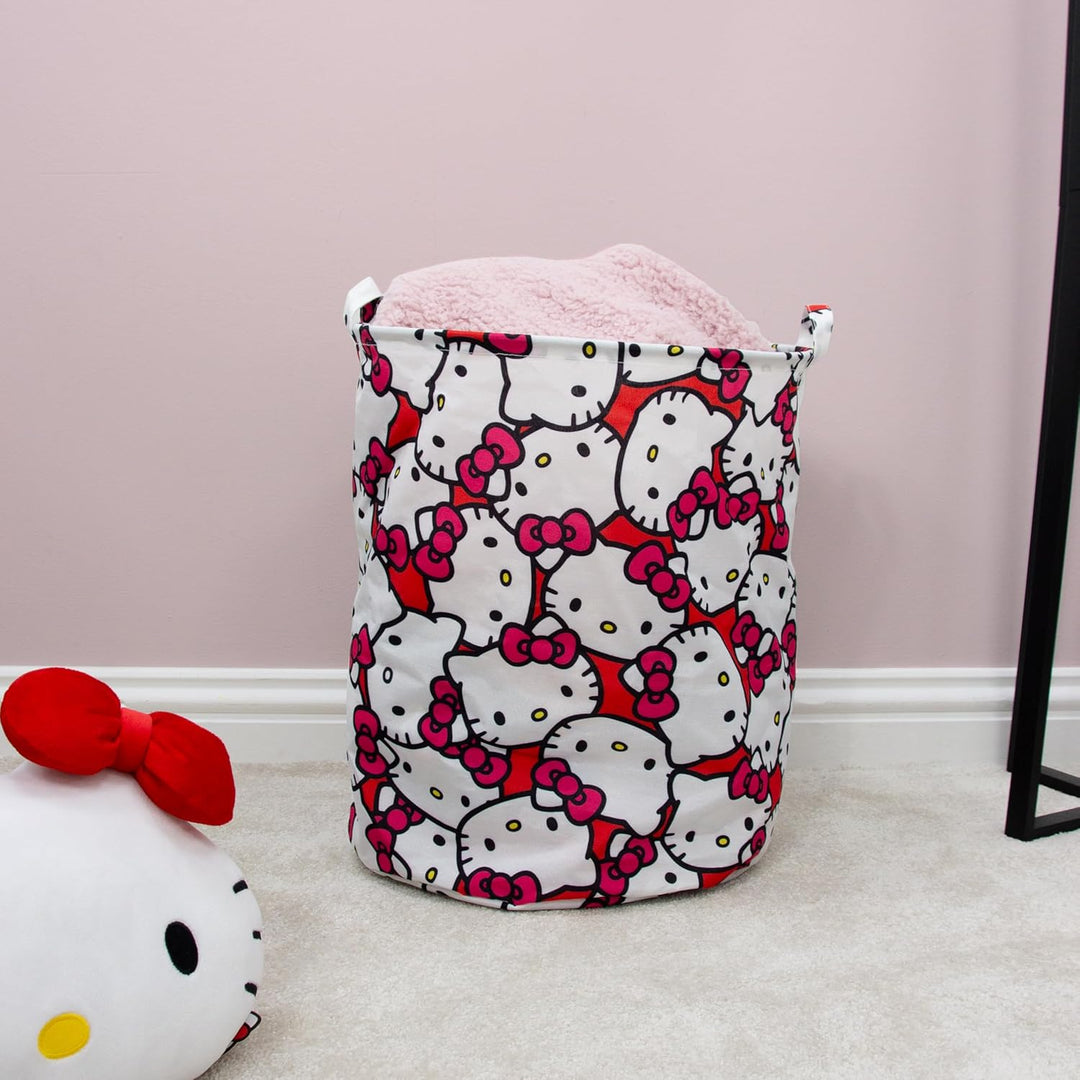 Character World Hello Kitty Offizieller Aufbewahrungskorb | Sternen-Design, Wäschekorb mit Spielzeug