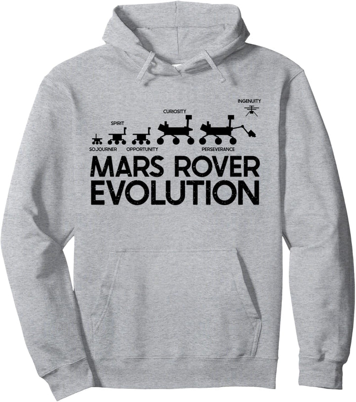 Planet Mars Perseverance Rover Ingenuity Helicopter Drone Pullover Hoodie
