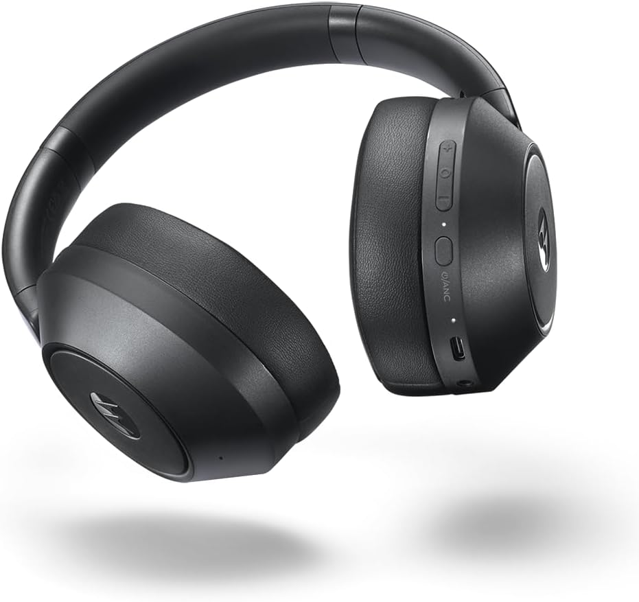 Motorola Sound - Moto XT800 ANC, kabellose Kopfhörer mit Schnellkopplung, Surround-Audio, 60 Stunden