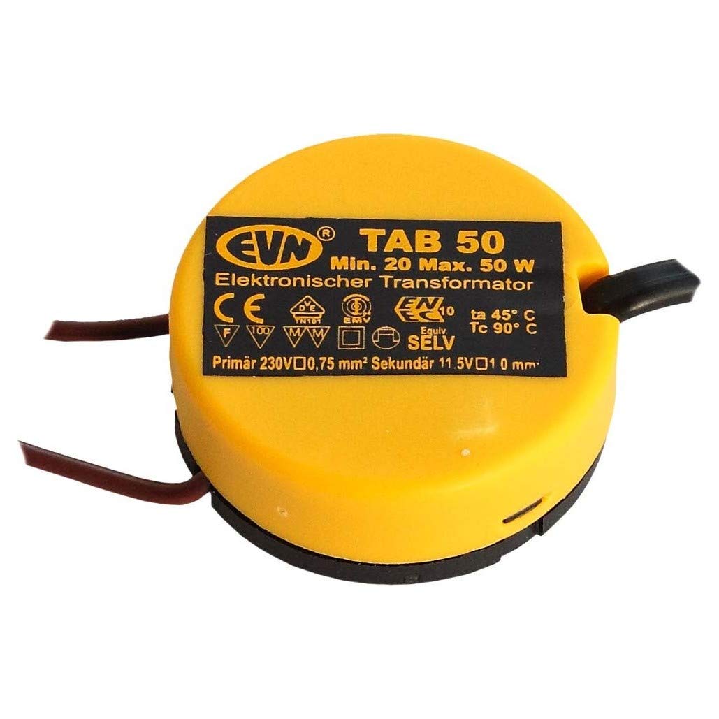 EVN TAB 50 Halogen Transformator 12V 20-50W dimmbar mit Phasenanschnittdimmer