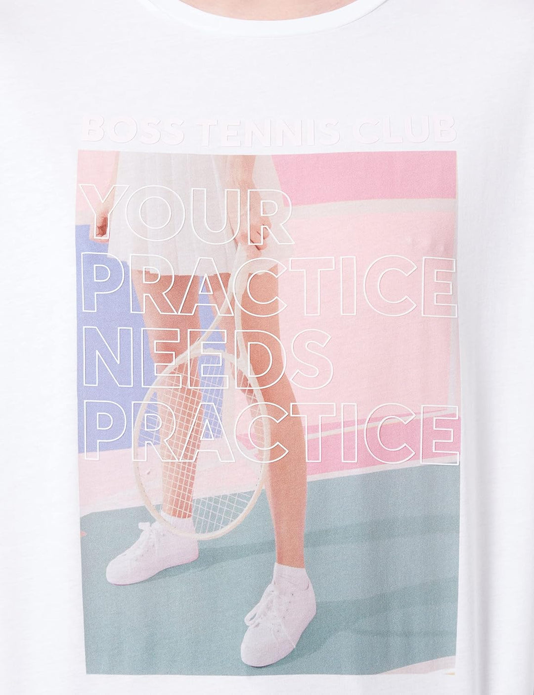 BOSS Damen C_esummer_Print T_Shirt S White100, S White100